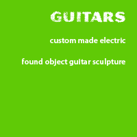 guitar, custom made electric guitar, found object guitar sculpture