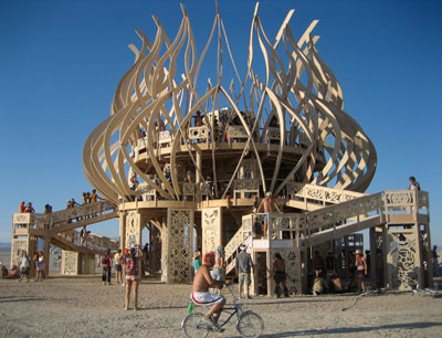 The Temple at Burning Man 2009